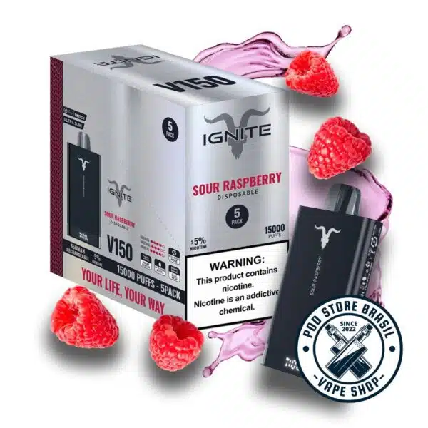 Pod Descartável Ignite - V150 Black - 15.000 Puffs - Image 3