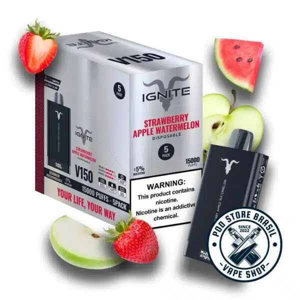 Pod Descartável Ignite - V150 Black - 15.000 Puffs - Image 4