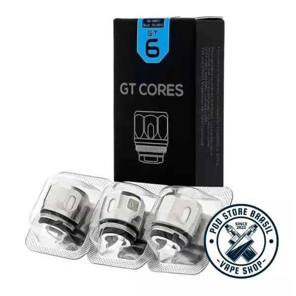 Bobina Coil de Reposição GT 6 Cores - Vaporesso Pack c/ 3