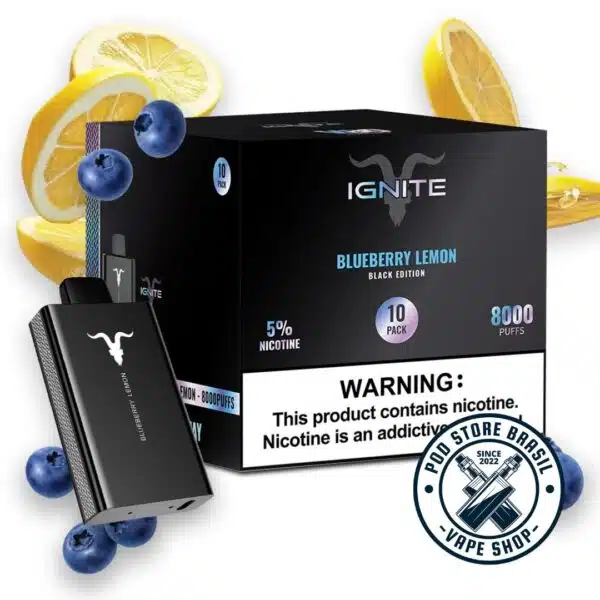 Pod Descartável Ignite - V80 Black- 8000 Puffs - Image 3