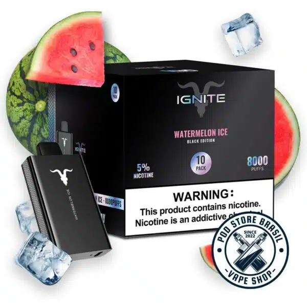 Pod Descartável Ignite - V80 Black- 8000 Puffs - Image 5