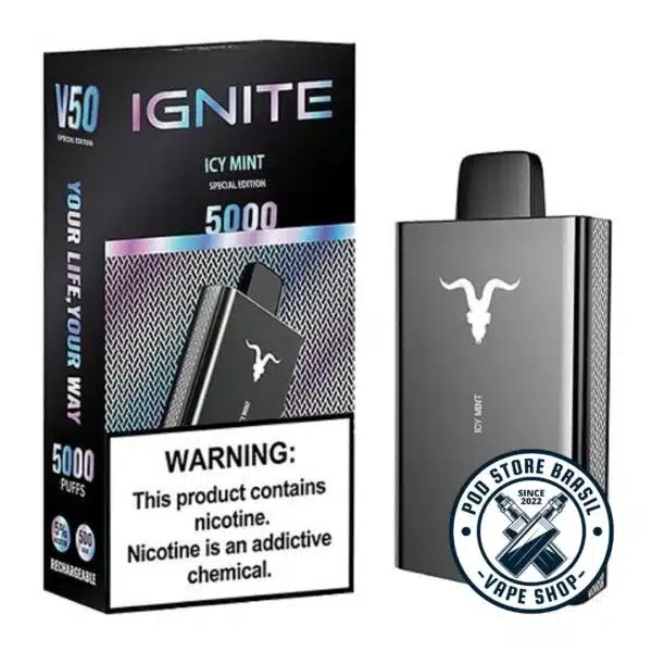 Pod descartável - Ignite v50 - 5000 Puffs - 5% (Versão Black) - Image 3