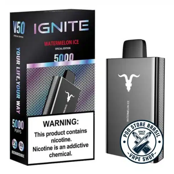 Pod descartável - Ignite v50 - 5000 Puffs - 5% (Versão Black) - Image 4