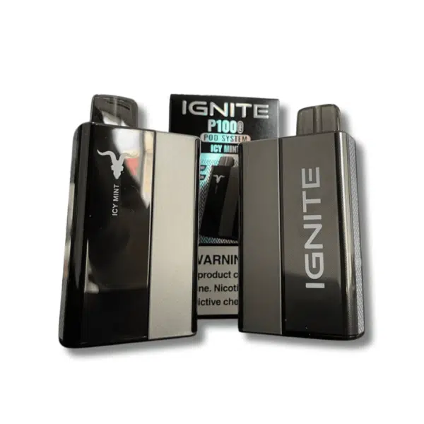 Kit Ignite P100 - 10.000 Puffs 1 Bateria + 1 Refil GREY