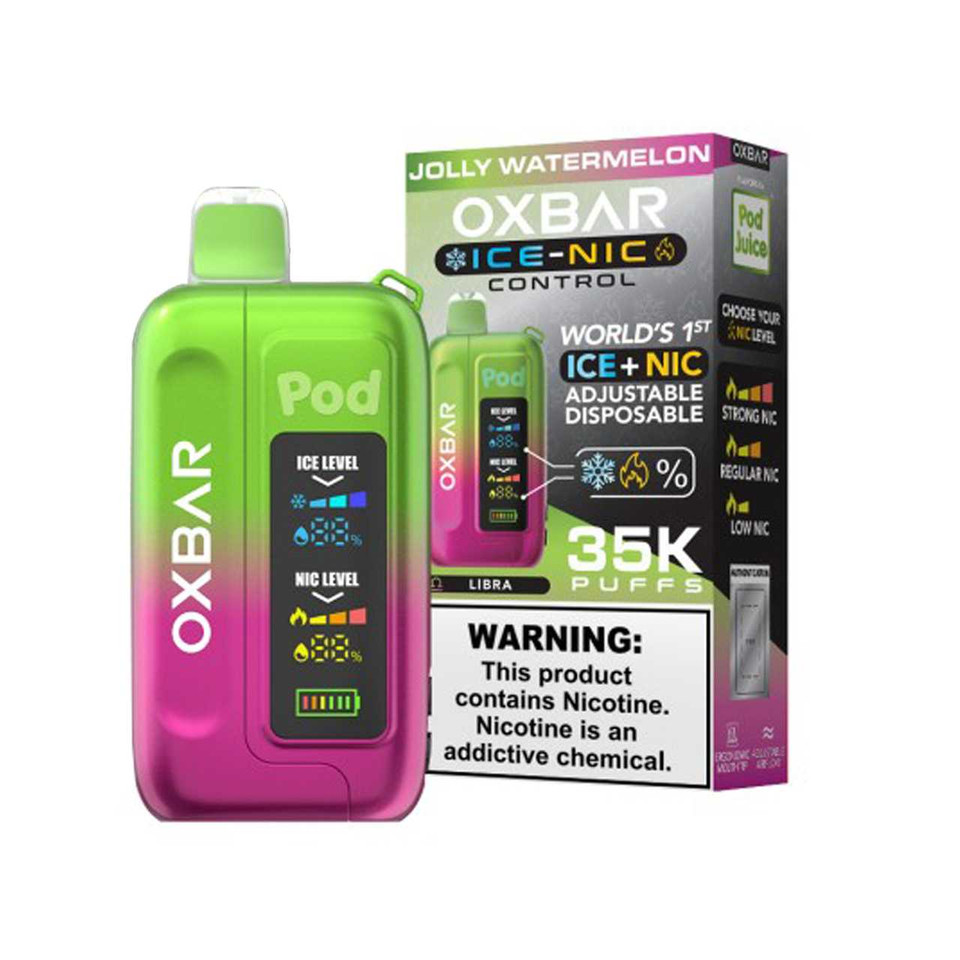 Pod Descartável - Oxbar Ice+Nic Control - 35.000 Puffs
